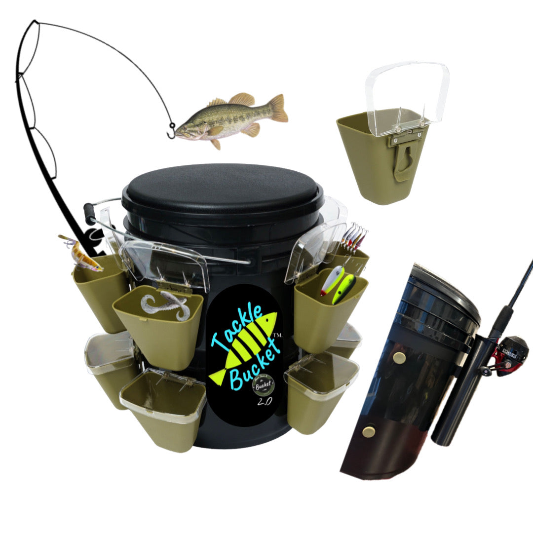 2.0 Tackle-Bucket: Ultimate Fishing Bundle – Knob and Lock