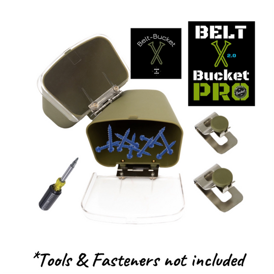 1.0 Belt-Pouch Fastener Containers (2-Pack)