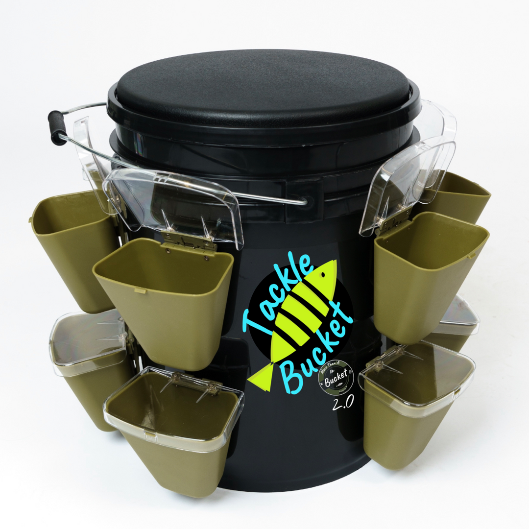 2.0 Tackle-Bucket: Ultimate Fishing Bundle – Knob and Lock